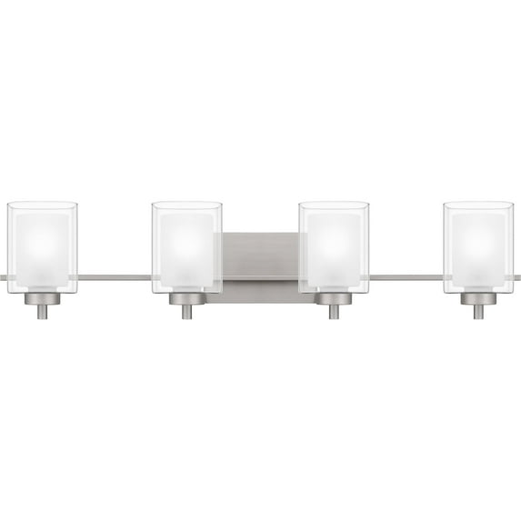 Kolt 4-Light Brushed Nickel Vanity Light|Grey