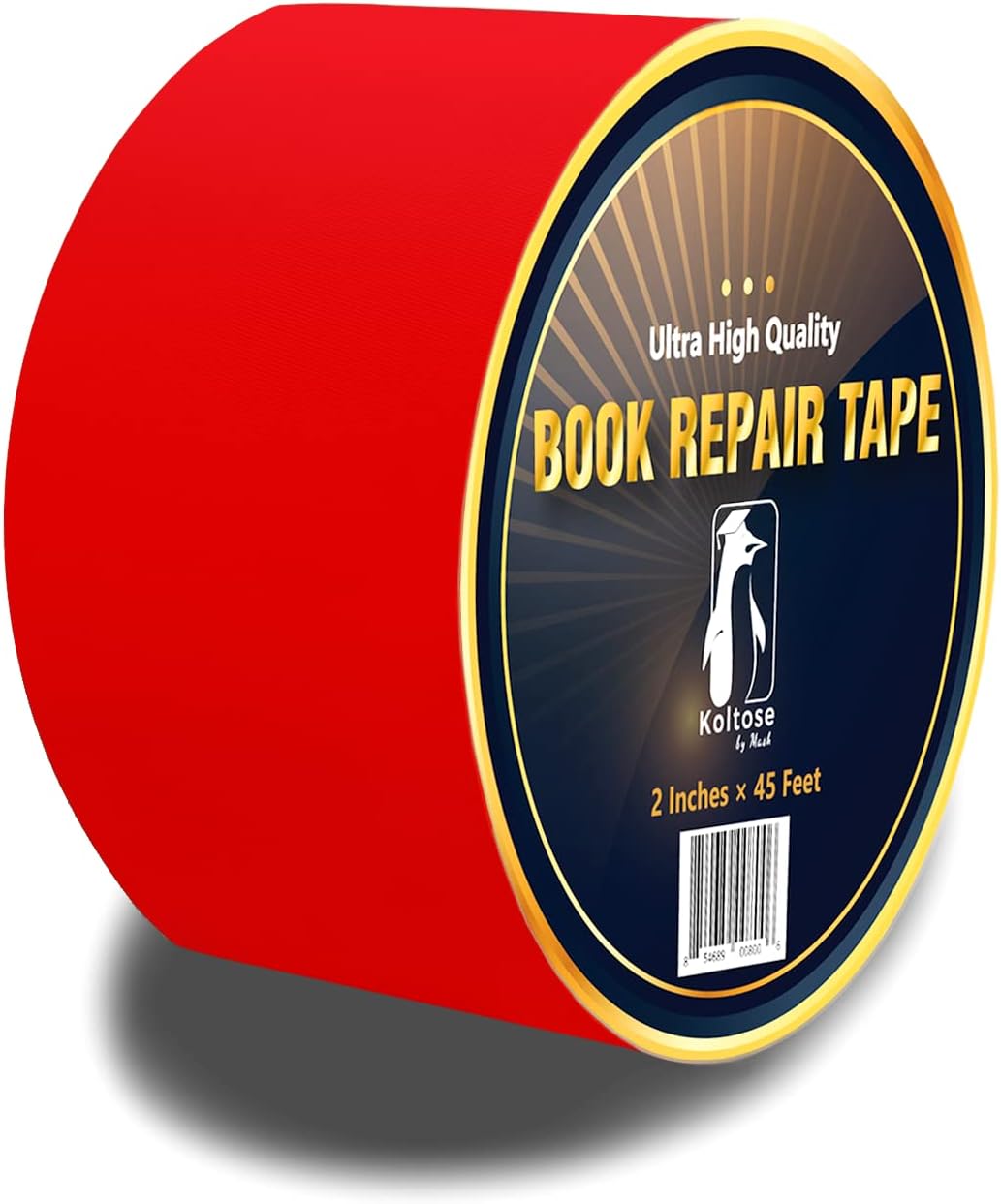Koltose by Mash Bookbinding Tape, Red Cloth Book Repair Tape, 2