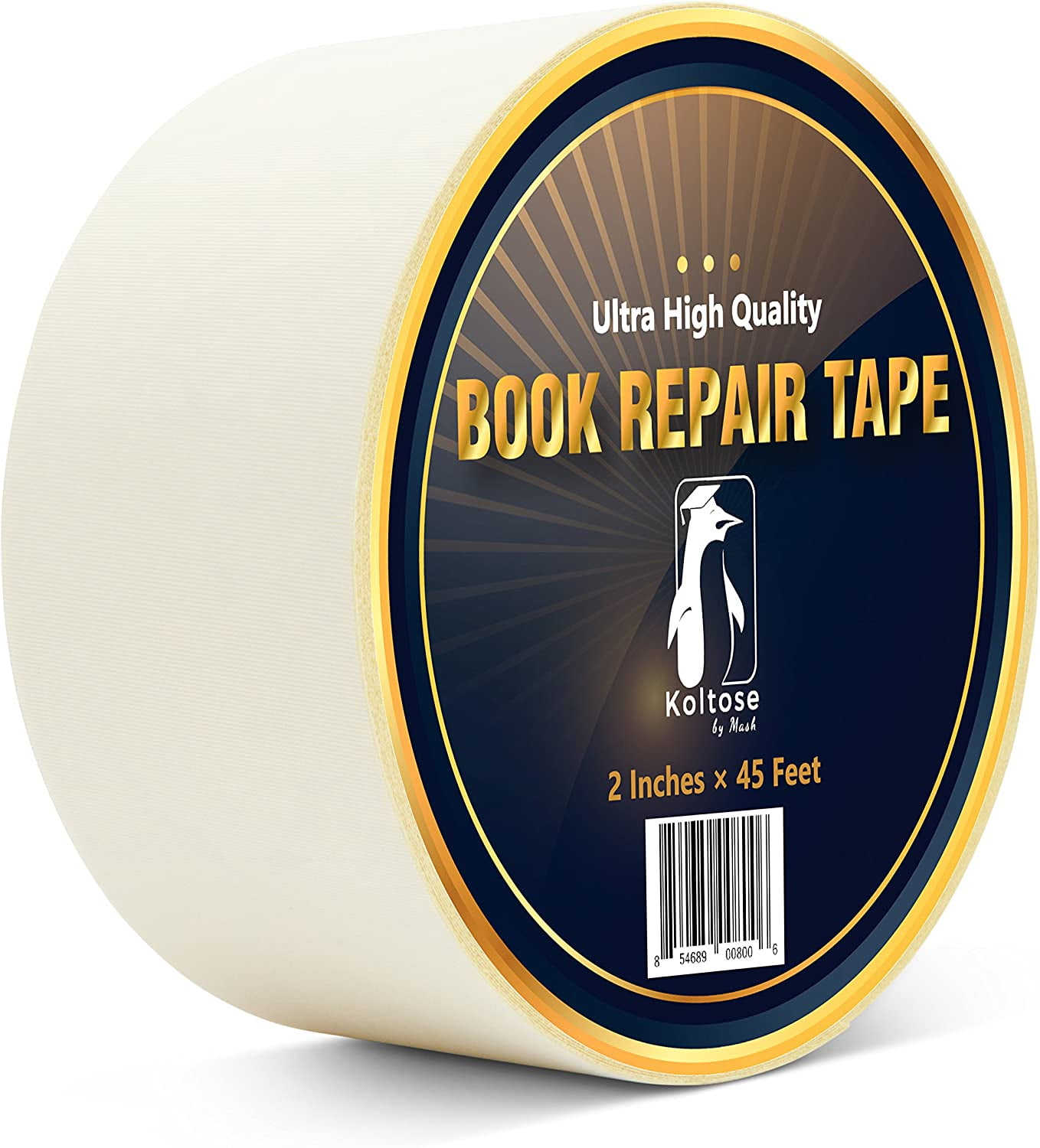 XFasten Book Repair Tape, Black Cloth Adhesive, Office and School Supplies,  2-Inch by 15-Yard 