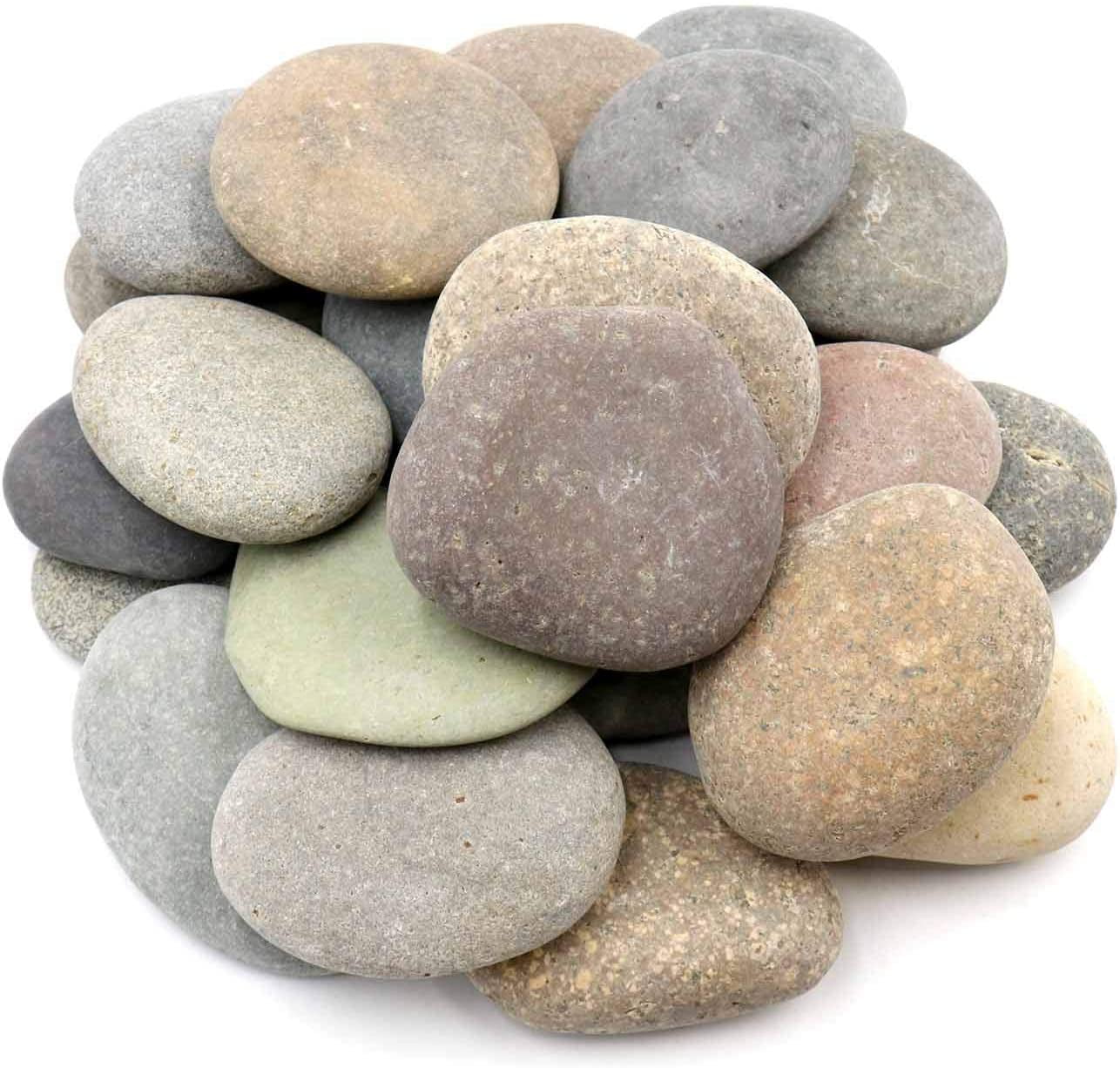 Koltose by Mash - Craft Rocks for Painting, 100% Natural Flat River Stones,  Extra-Large 3.5” - 5” inch, Set of 20