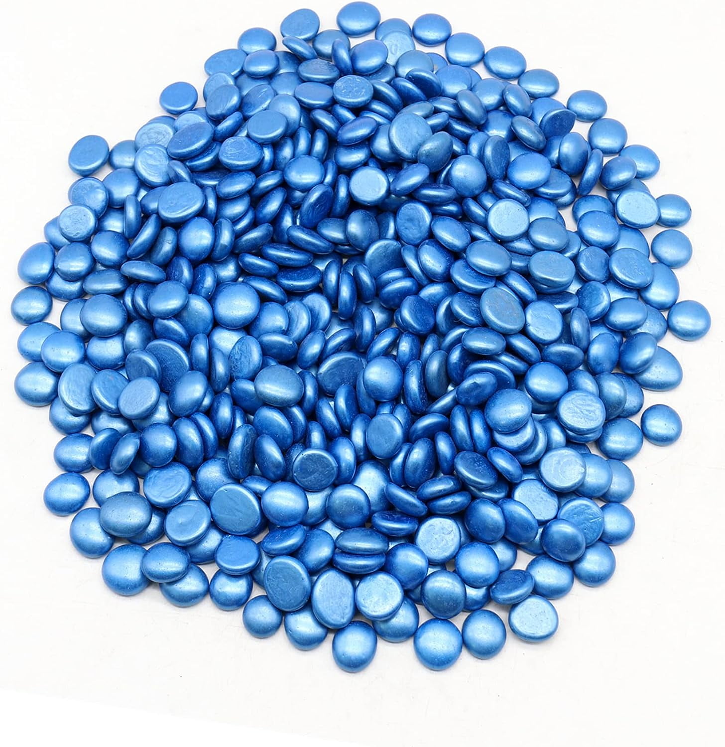 Koltose by Mash Flat Glass Marbles, Blue Accent Gems, Decorative Vase
