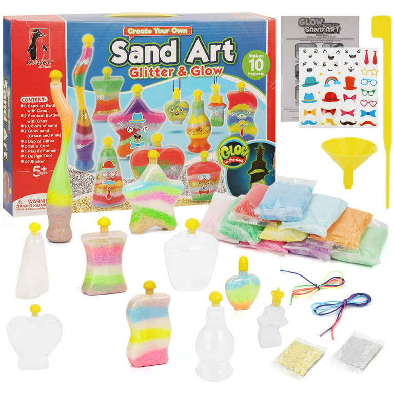 Koltose by Mash - Sand Art Kit, Extra Large, Glow-in-the-Dark for Boys &  Girls Ages 5 - 14