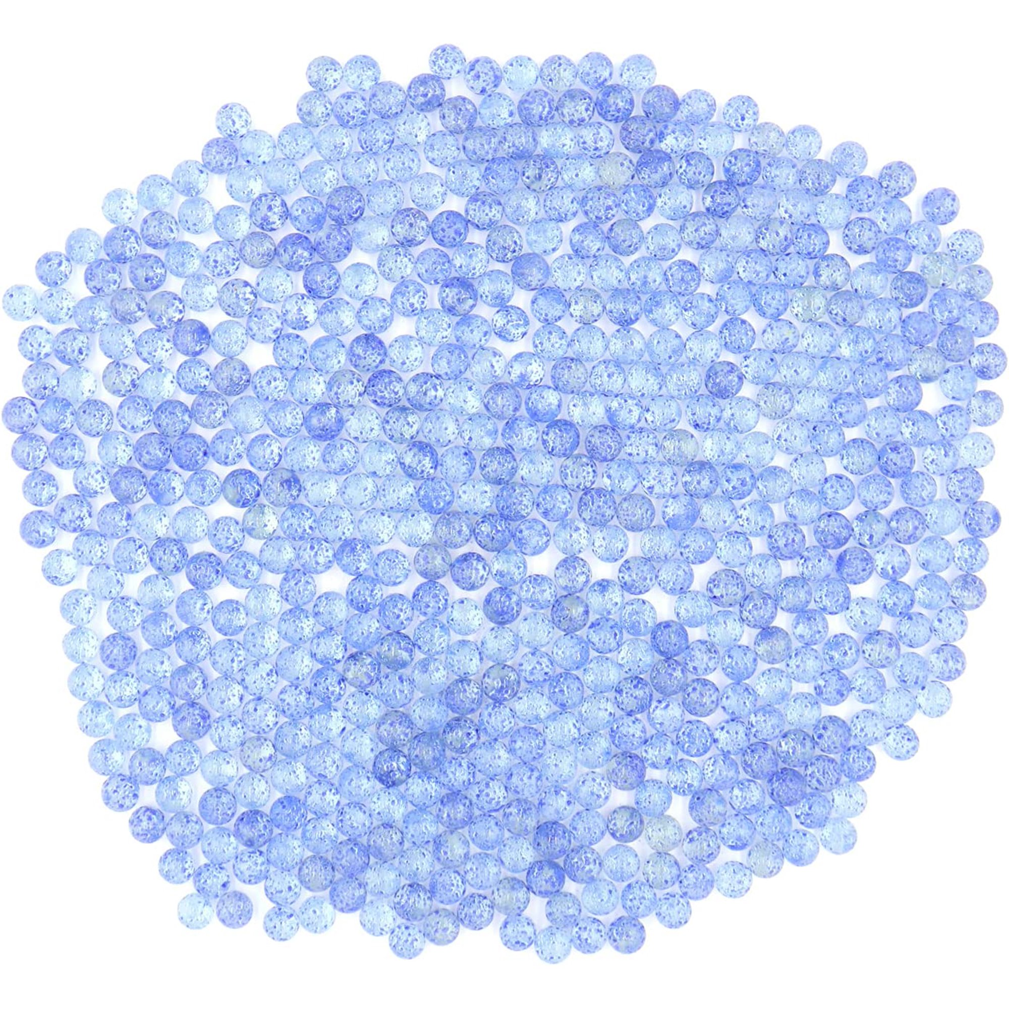 Koltose by Mash Vase Filler Marbles, Textured, Blue, Decorative Glass