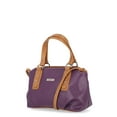 thumbnail image 1 of Koltov Vegan Leather Olivia Small Satchel, Eggplant/Honey, 1 of 2