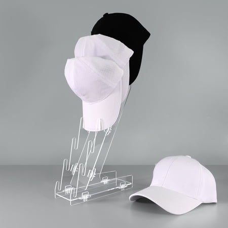 Kolymax Adult Large Capacity 6-Bin Hat Holder, Clear Storage Organizer Rack