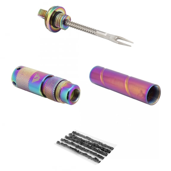 Kom Cycling Tubeless Tire Repair Tool Pro Plugs, Tool & CO2 Adapter