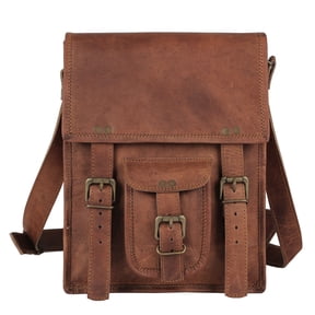 Komal's Passion Leather 11 Inch Sturdy Leather satcel Ipad Messenger Bag for men and women