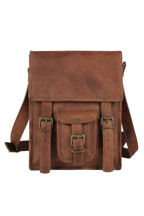 11 Inch Sturdy Leather satcel Ipad Messenger Bag for men and women