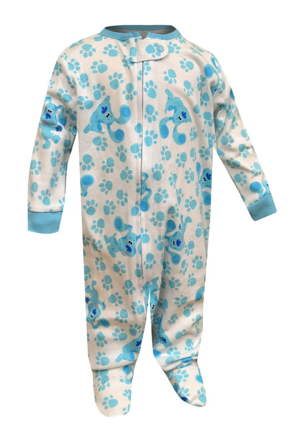 Boys Blue's Clues & You Unisex Cotton Infant One Piece Sleeper (3-6 Months)