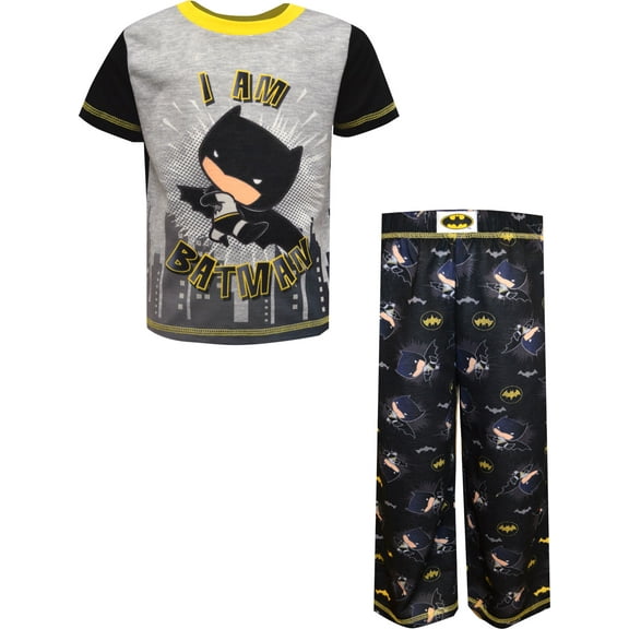 Komar Kids Boys DC Comics Batman I am Batman Toddler Pajamas (2T)