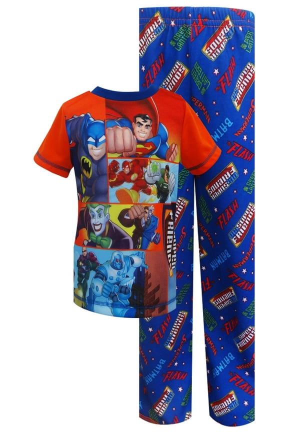 Boys DC Comics Super Friends Heroes and Villains Toddler Pajama (2T)