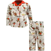 KOMAR KIDS Boys Dr. Seuss The Grinch Merry Christmas Toddler Traditional Pajamas (4T)