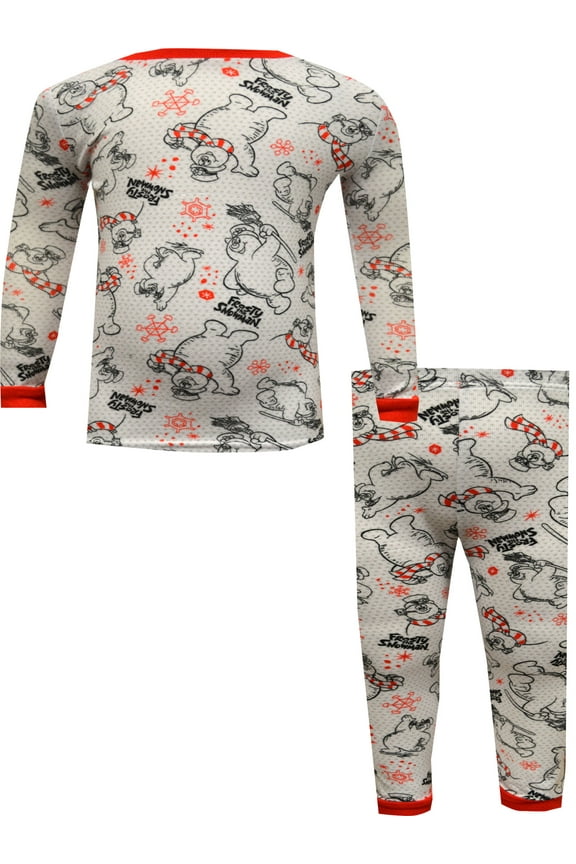Boys Frosty The Snowman Classic Images Ultra Soft Kids Unisex Pajamas (8)