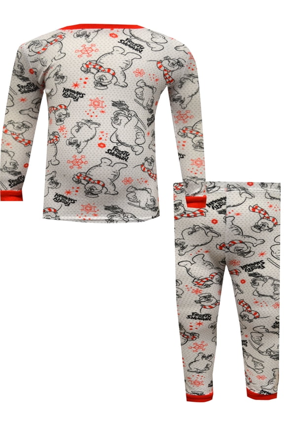 Boys Frosty The Snowman Classic Images Ultra Soft Toddler Unisex Pajamas (3T)