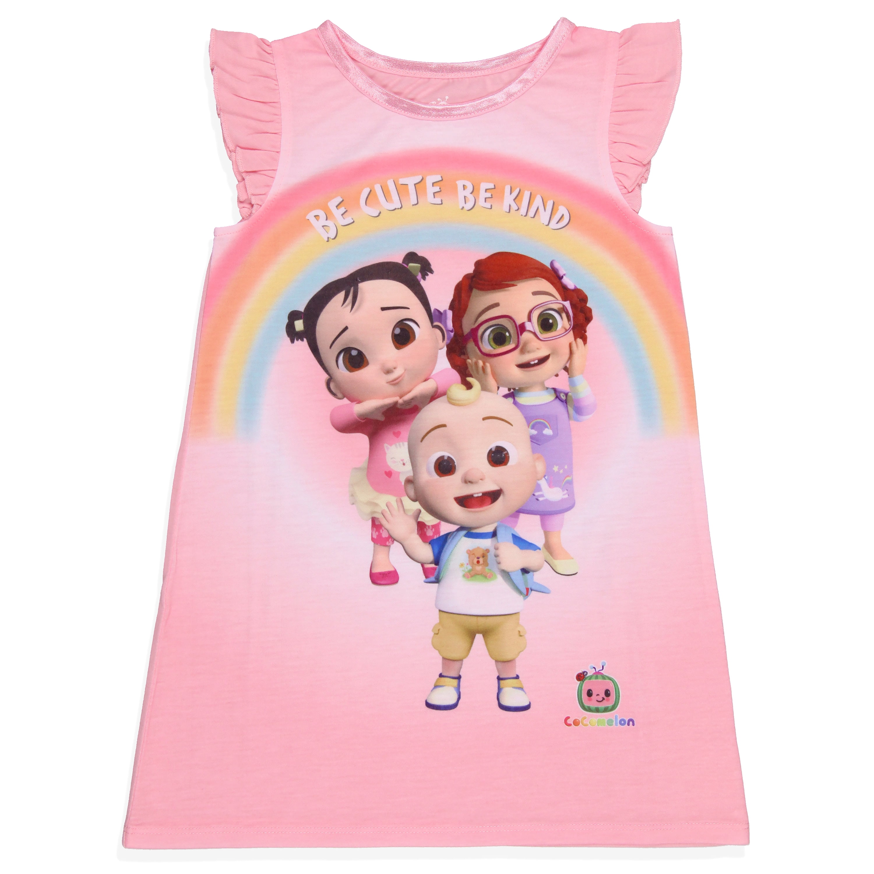 Pyjama/chemise De Nuit Fille KOMAR KIDS - Bleu Avec Motifs Danse Rose Et Tigre, Taille L 10-12 Ans, Occasion Très Bon état