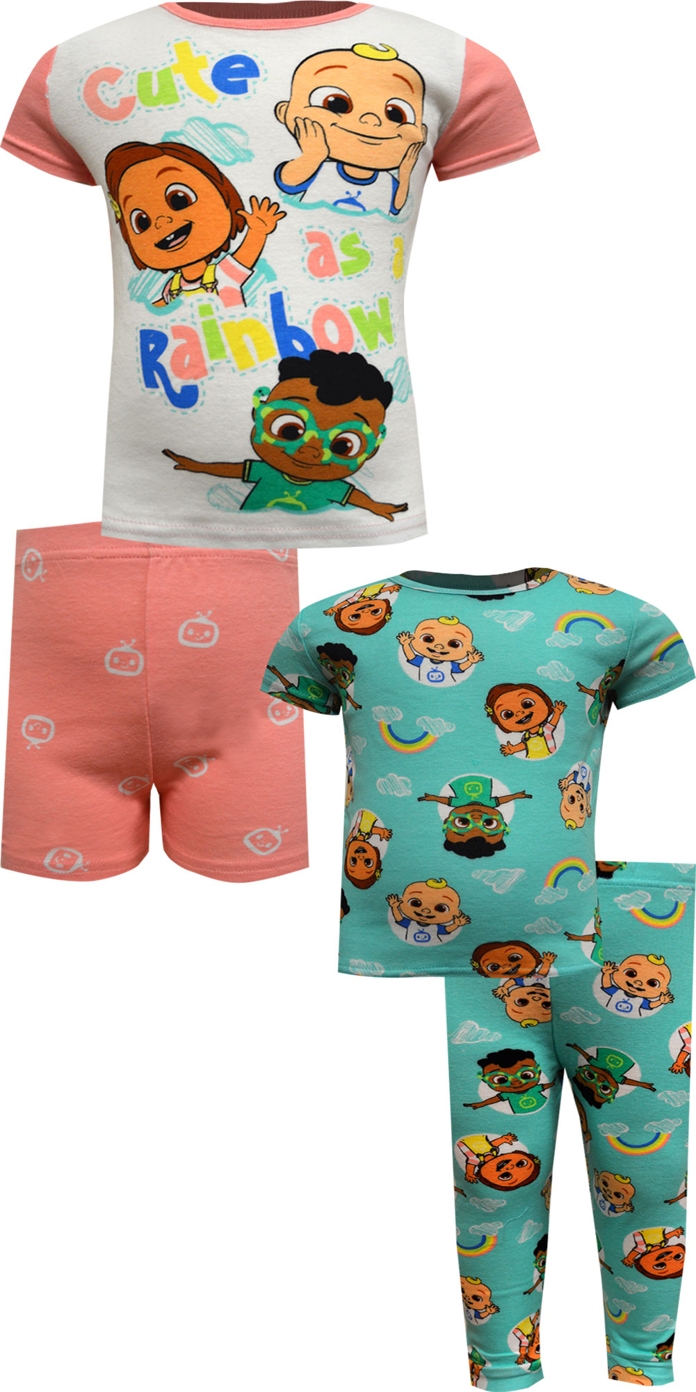 Coccoli Kids Cotton-Modal Pajamas- Color Boats on Cream main image 0