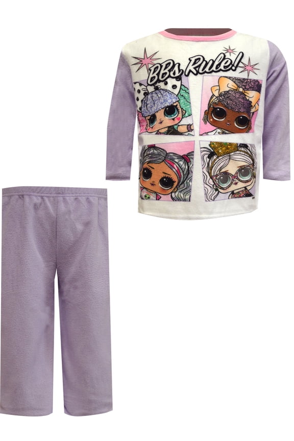 Komar Kids Girls LOL Surprise BBs Rule Fleece Pajama (6)