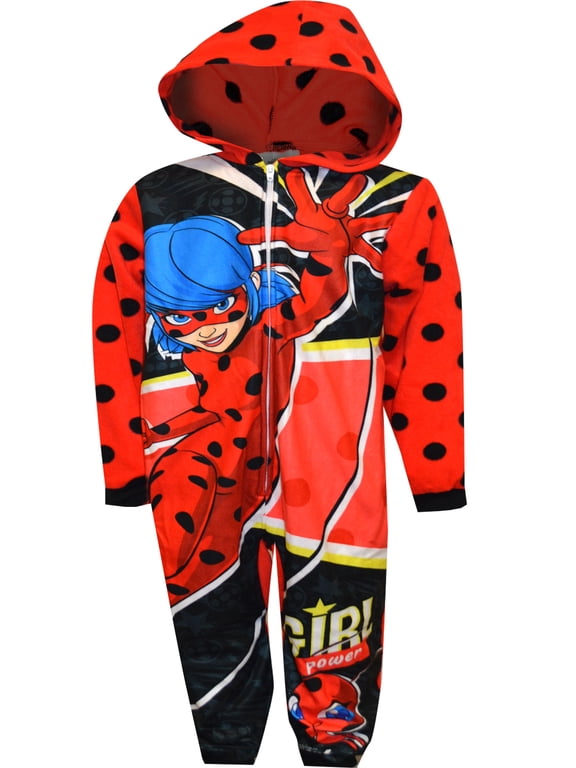 Komar Kids Girls Miraculous Ladybug Cozy Fleece One Piece Blanket Sleeper (7/8)