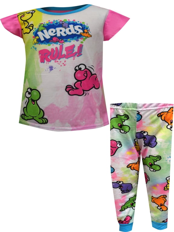 Girls Nerds Candy Nerds Rule Pajamas (8)
