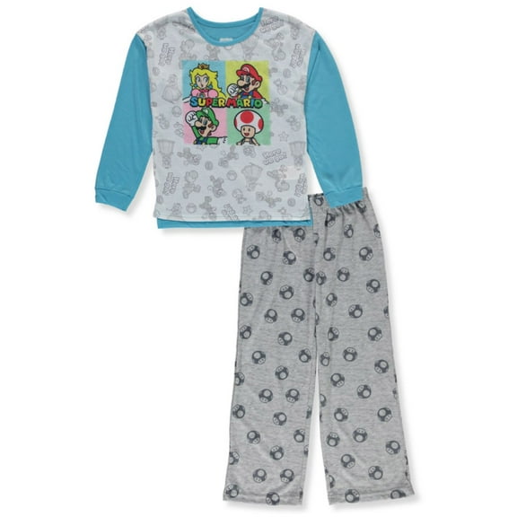 Komar Kids Girls Nintendo Super Mario Character Squares Pajama (8)