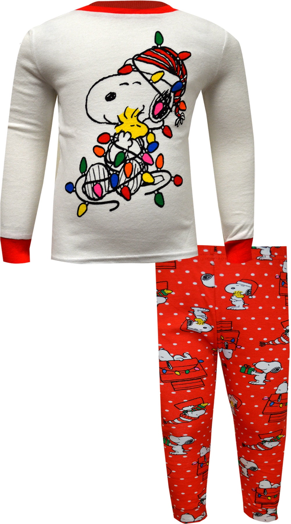 Girls Peanuts Snoopy Christmas Lights Pajama Size Vanuatu Ubuy