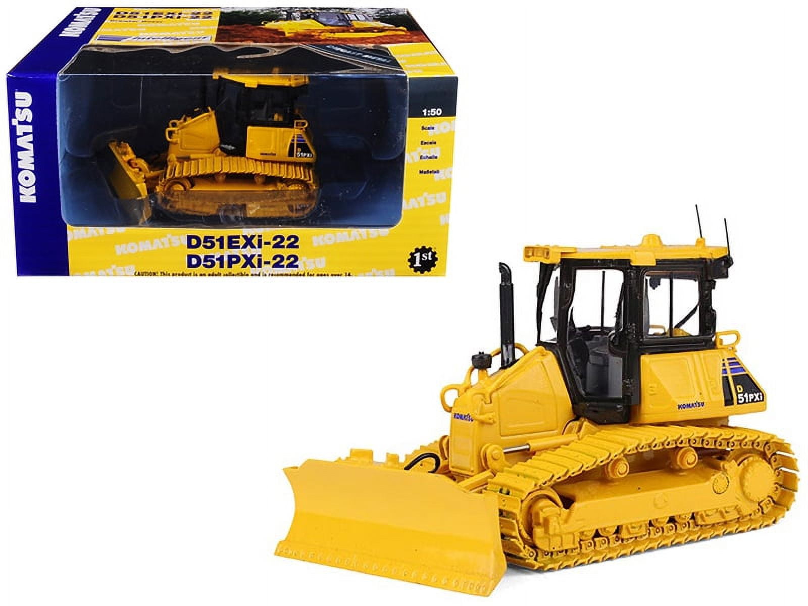 Komatsu D51PXi-22 Dozer with Hitch 1/50 Diecast Model by First