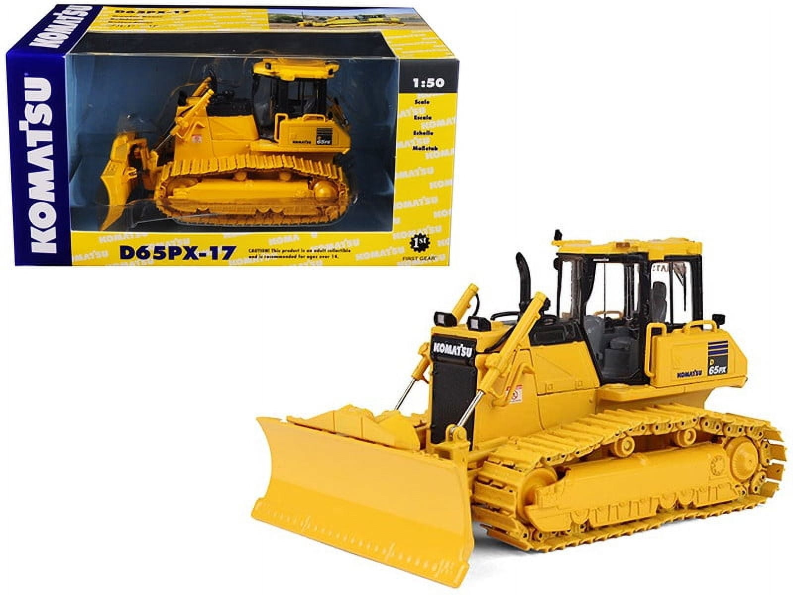 Komatsu D65EX-17 Sigmadozer with Ripper 1/50 Diecast Model