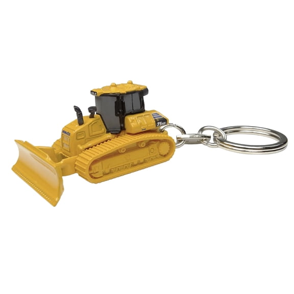 Komatsu D71PXi Bulldozer Yellow Metal Keychain Diecast Model by Universal Hobbies