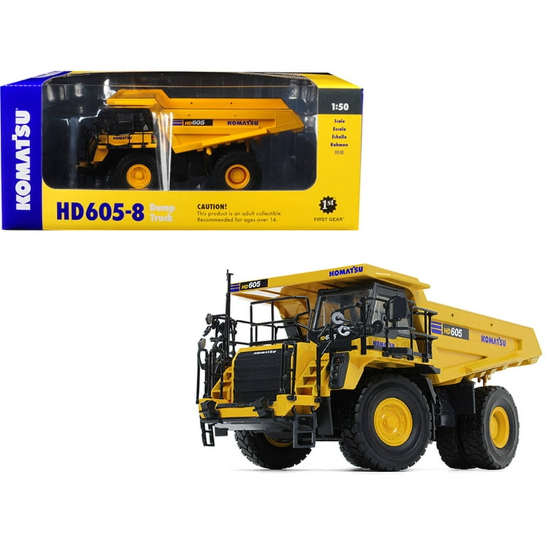 Komatsu HD605-8 Dump Truck 1/50 Diecast Model by First Gear