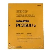 Komatsu PC75UU-2 Excavator Workshop Repair Service Manual - Part Number # SEBM001302