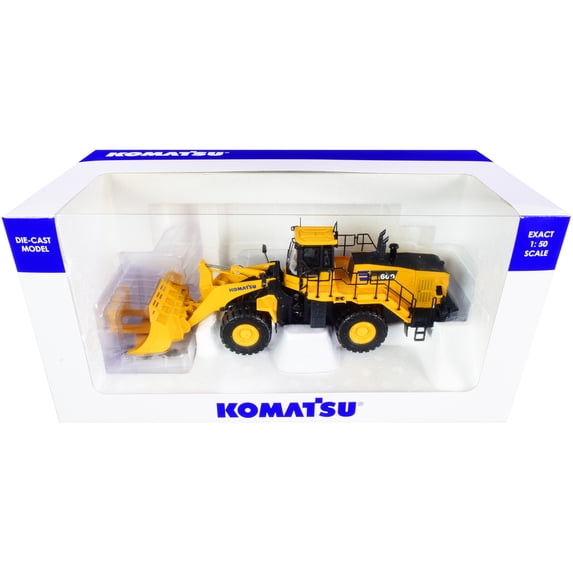 Komatsu WA600-8 Stone Handler Wheel Loader 1/50 Diecast Model by Universal Hobbies