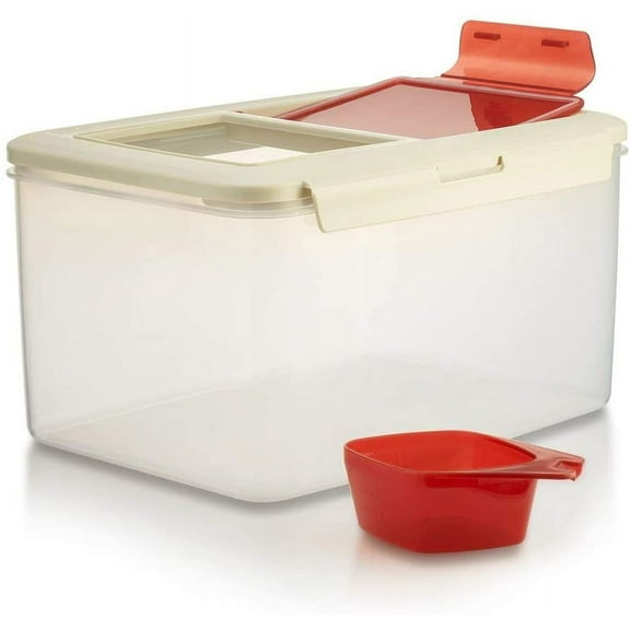 Komax Biokips Airtight Pet Food Storage Container with Scoop, 11.5L Capacity