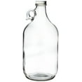 thumbnail image 1 of Growler, clear glass half-gallon (64oz) with lid, 1 of 1