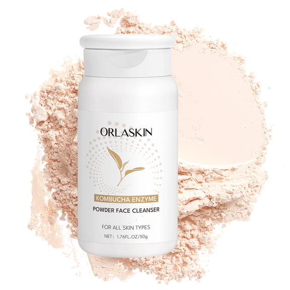 Kombucha Enzyme Powder Face Cleanser, Gentle Exfoliating & Brightening, For All Skin Types, 50g