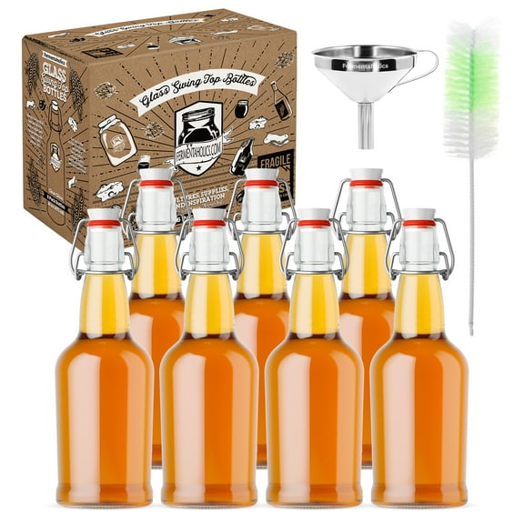 Kombucha Swing Top Bottling Kit - High-Pressure Bottles For Fermentation