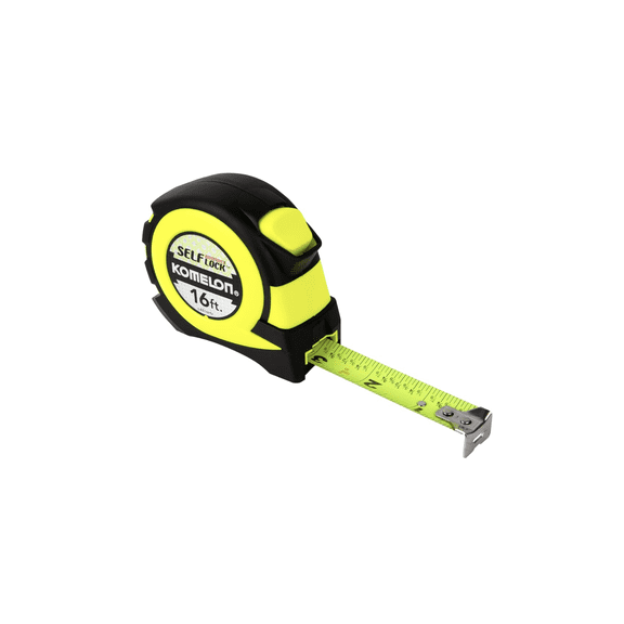 Komelon 16' Self Lock Hi-Vis Speedmark Tape Measure