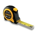 Komelon Extreme 5m/16ft Tape Measure - 3.7m Standout, Nylon Blade, Metric/Imperial, Black/Yellow