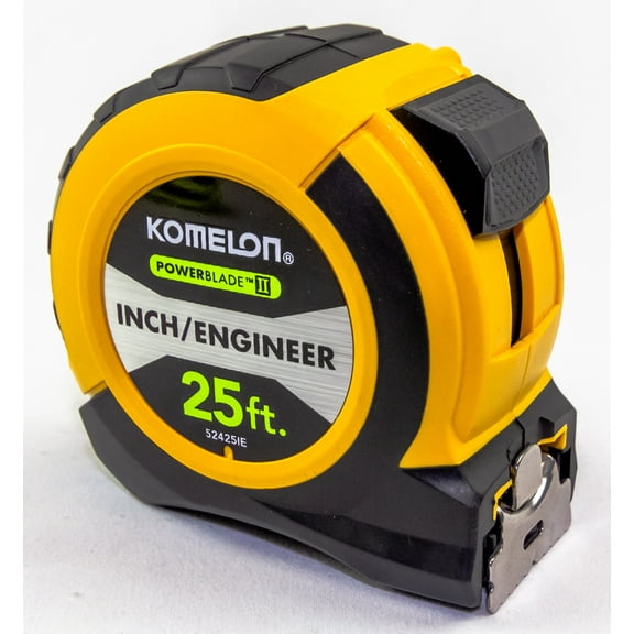 Komelon 25ft ABS Powerblade II Tape Measure (Inch/Engineer)