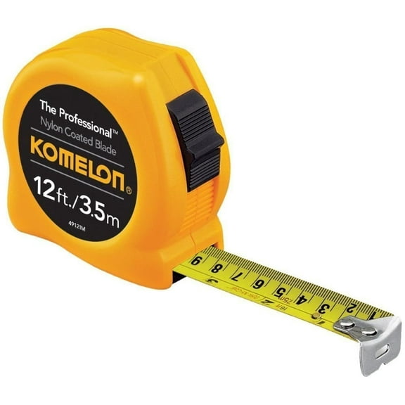 Komelon 4912IM 12 Pack 12ft. The Professional Tape Measure, Yellow