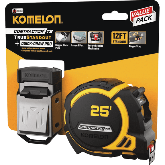 Komelon Contractor TS Tape Measure - Single Pack Residential Use, Standard Application