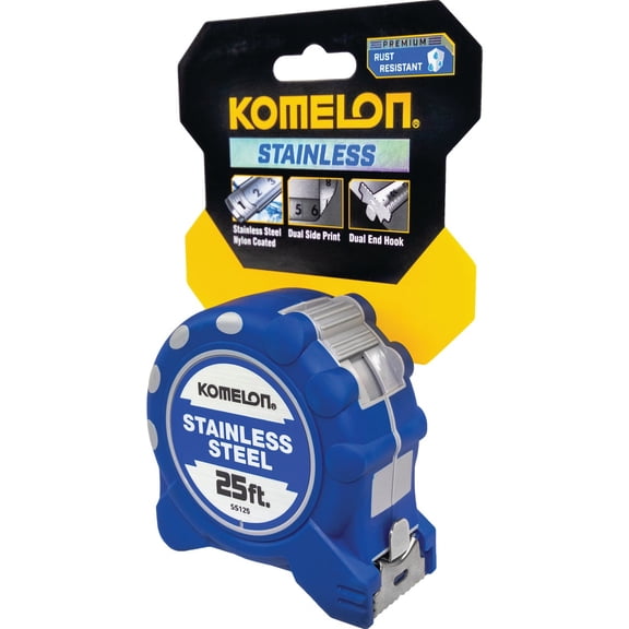 Komelon Gripper SS Tape Measure - Single Pack