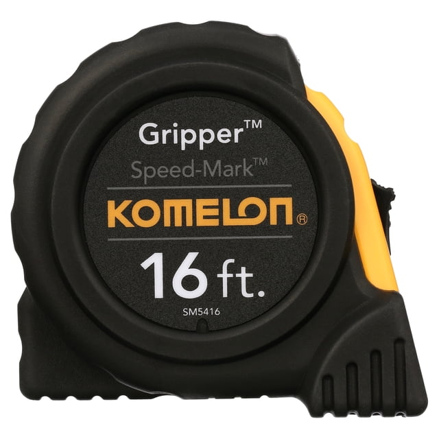Komelon SM1625 Speed Mark Gripper Tape Measure Combo Pack (16ft & 25ft) - Acrylic Coated Blade, Rubber Grip
