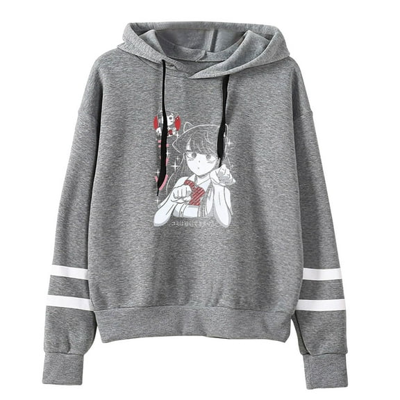 Komi Can't Communicate Anime Hoodie Unisex Long Sleeve Sweatshirt Women Men Pullover Clothes