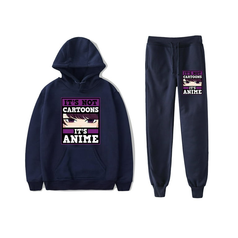 Komi Can t Communicate It s Not Cartoons It s Anime Hoodies Pants 2 Pieces Suits