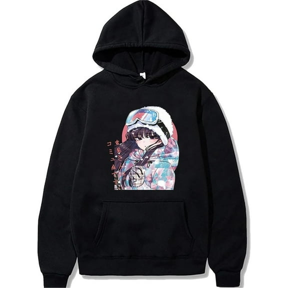 Komi Can't Communicate Shouko Komi Merch Cartoon Print Hoodie Unisex Fashion Long-sleeved Sweatshirt