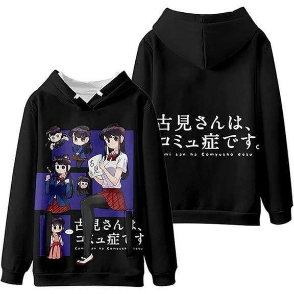 Komi Can't Communicate Shouko Komi Merch Hoodie Unisex Fashion Long Sleeve Sweatshirt