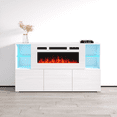 thumbnail image 1 of Komi WH03 Electric Fireplace Modern 63" Sideboard, 1 of 6