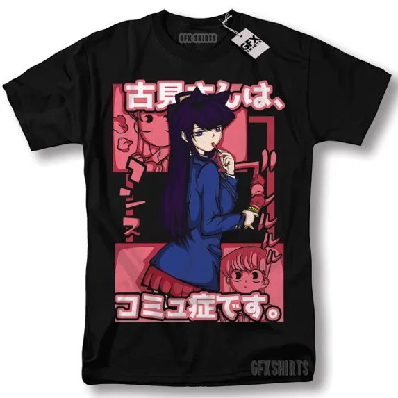 Komi san Can't Communicate Shirt Hitohito Omoharu Ren Anime Manga T-Shirt