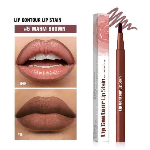 Komiseup 2 - In - 1 Lip And Stain Pen - Long - Lasting - Proof - Pigmented Lip Makeup