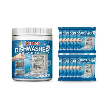 Komiseup Dishwasher Cleaner Tablets, Dishwasher Machine Cleaner and Deodorizer Tablets, Deep Cleaning Descaler, Formulated To Clean Dishwasher Machine, Remove Limescale, Hard Water, Calcium, Odor